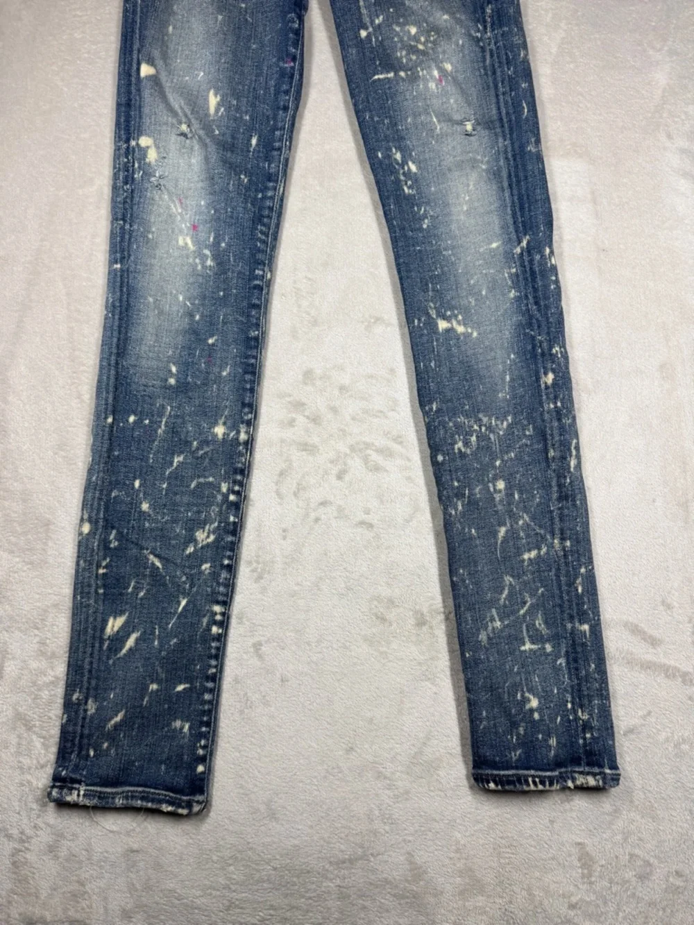 Citizens of Humanity COH Avedon Starry Night Paint Bleach Skinny Blue Jeans 28 - Picture 6 of 17